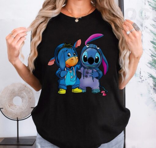 Disney Vintage Eeyore and Stitch Best Friend Costume T-shirt