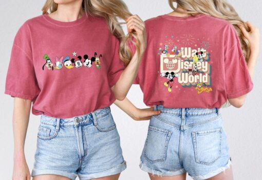 Retro Walt Disney World Two Sided Comfort Colors Shirt