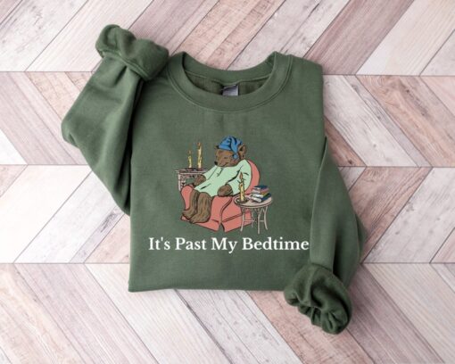 It's Past My Bedtime Sweatshirt, Sleepy Bear Sweatshirt, Y2k Clothing