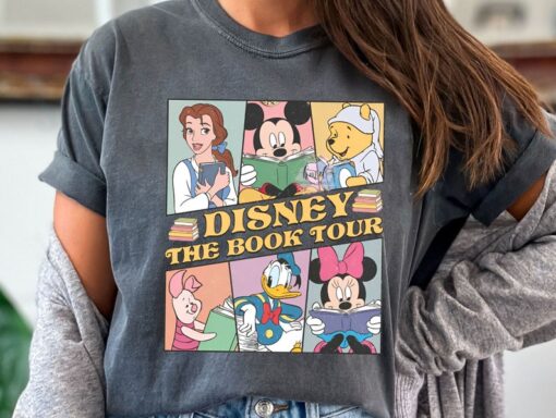 Disney The Book Tour Retro Shirt, Funny Mickey And Friends Tshirt