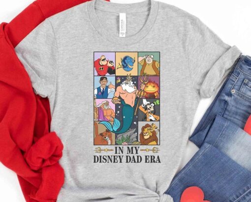 Retro In My Disney Dad Era Shirt, Funny Father'S Day Gift T-shirt