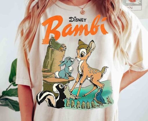 Vintage Disney Bambi In The Forest Shirt