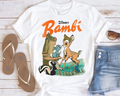 Vintage Disney Bambi In The Forest Shirt