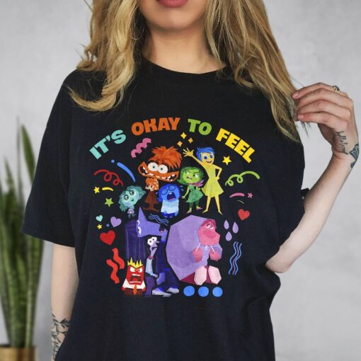 It's Okay To Feel T-Shirt, Emotion Inside 2 Movie Characters Shirt