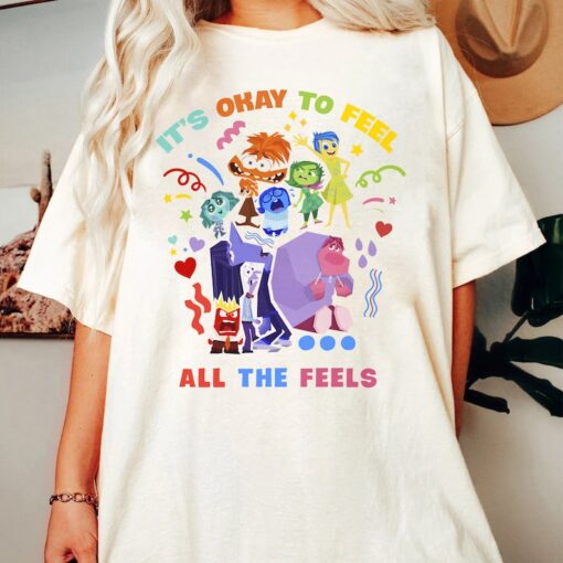 It's Okay To Feel T-Shirt, Emotion Inside 2 Movie Characters Shirt