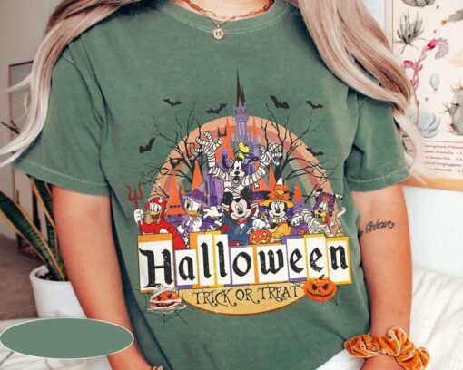 Disney Halloween Trick Or Treat Shirt, Mickey & Friends Tshirt