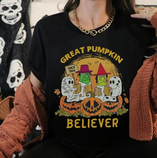 Vintage Great Pumpkin Believer Shirt, I Got A Rock Tshirt