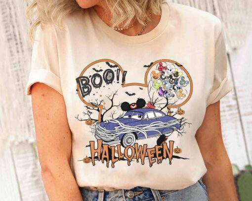 Personalized Disney Cars Halloween Balloon Shirt