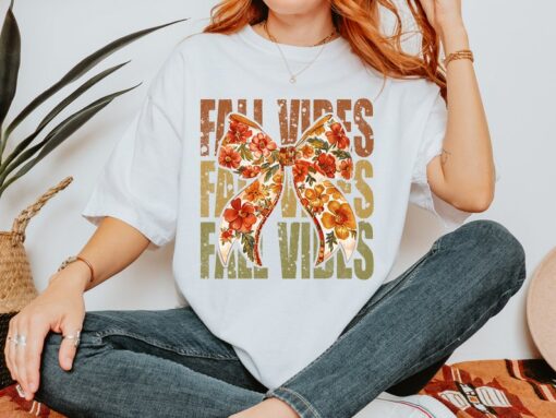 Comfort Colors® Fall Vibes Shirt, Retro Fall Shirt