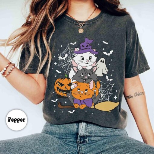 The Aristocats Marie Toulouse Berlioz Disney Halloween Shirt