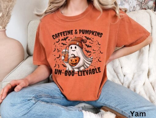 Ghost Shirt Spooky Shirt Halloween T Shirt Cute Halloween Shirt Retro