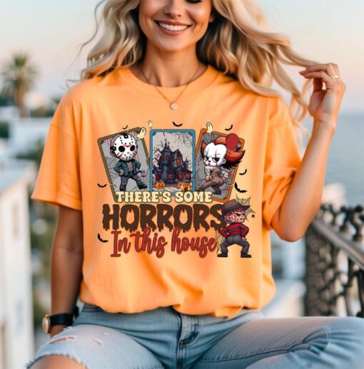 There's Some Horrors In This House Shirt, Funny Halloween Tshirt