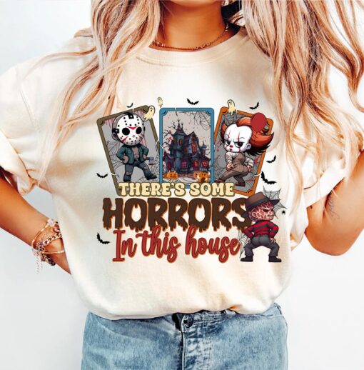 There's Some Horrors In This House Shirt, Funny Halloween Tshirt