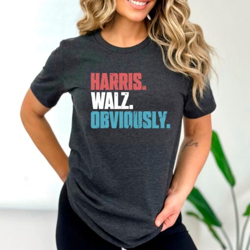 Kamala Harris Walz Obviously Shirt Democrat Shirt Harris Walz 2024