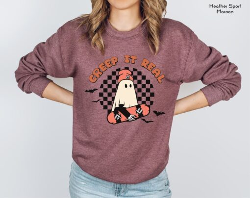 Creep It Real Sweatshirt, Retro Halloween Shirt, Halloween Gift