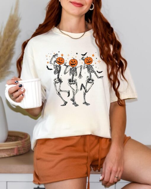 Comfort Colors® Dancing Skeleton Pumpkin Shirt