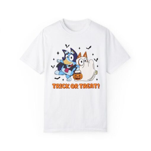 Bluey Trick or Treat Halloween Shirt, Bluey Halloween