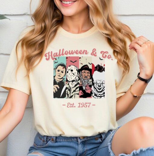 Halloween & Co Est. 1957 Sweatshirt, Horror Character Movie Hoodie