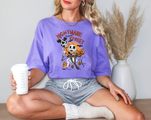 Comfort Colors Retro Disney Halloween Nightmare On Street Shirt