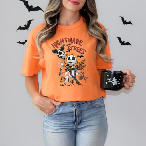 Comfort Colors Retro Disney Halloween Nightmare On Street Shirt