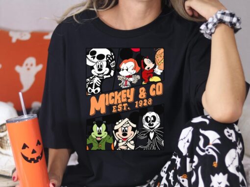 Vintage Mickey & Co Est. 1928 Halloween Shirt