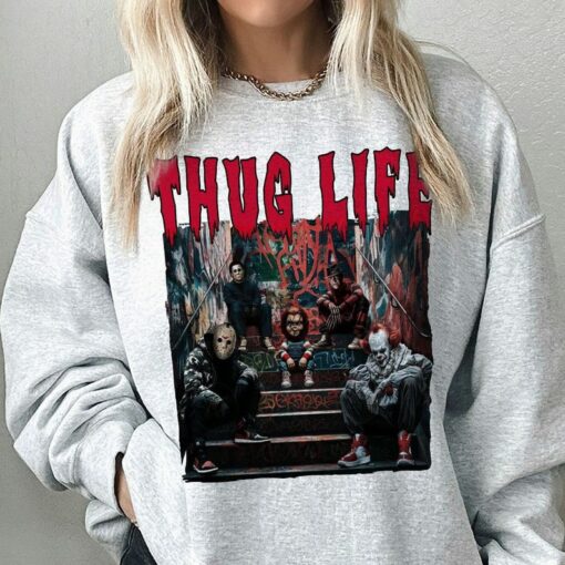 Thug Life Halloween Shirt, Horror Characters Shirt