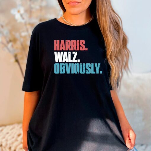 Kamala Harris Walz Obviously Shirt Democrat Shirt Harris Walz 2024