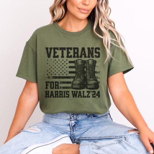 Veterans For Harris Walz Shirt Kamala Harris Shirt Madam President