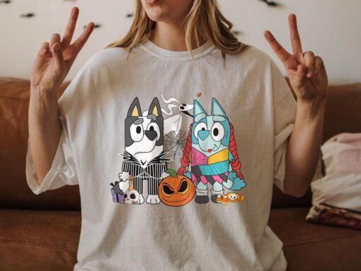 Bluey Family Halloween Trick or Treat T- Shirt