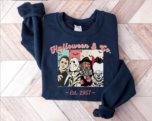 Halloween & Co Est. 1957 Sweatshirt, Horror Character Movie Hoodie