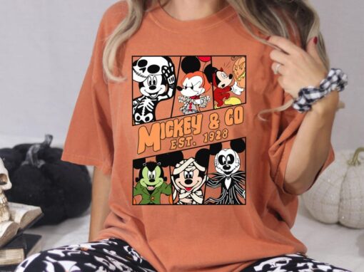 Vintage Mickey & Co Est. 1928 Halloween Shirt