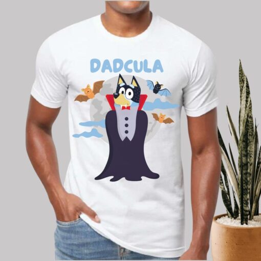 Bluey Halloween Costume Dad Bluey Halloween Shirt Dracula Dad