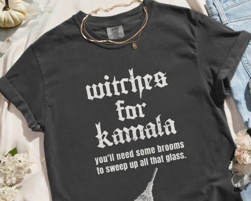 Witches for Kamala Shirt Halloween Witch Shirt Kamala Harris Shirt