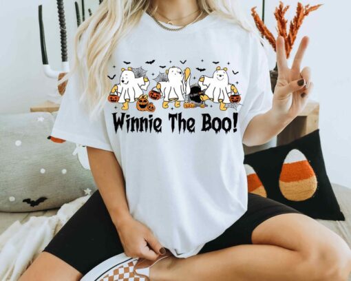 Winnie The Boo Halloween T-Shirt, Halloween Pooh Ghost Shirt