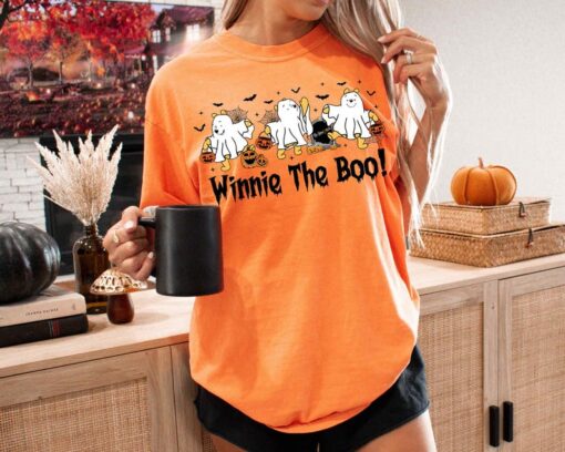 Winnie The Boo Halloween T-Shirt, Halloween Pooh Ghost Shirt