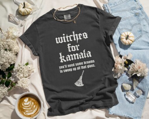 Witches for Kamala Shirt Halloween Witch Shirt Kamala Harris Shirt