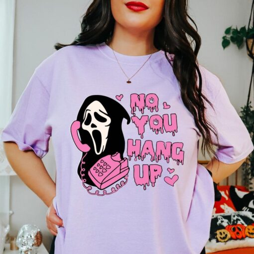 Comfort Colors® No You Hang Up Shirt, Pink Halloween 90s T-shirt