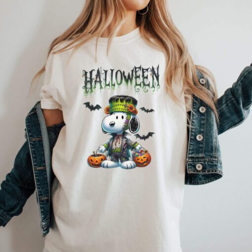 Snoopy Halloween shirt, Snoopy Frankenstein Shirt, Funny Snoopy Shirt