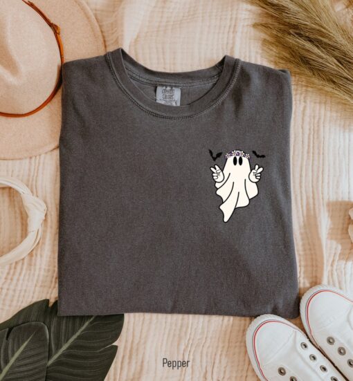 Comfort Colors® Hippie Ghost Shirt, Cute Ghost TShirt