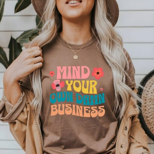 Mind Your Own Damn Business T-Shirt, Harris Walz Tshirt