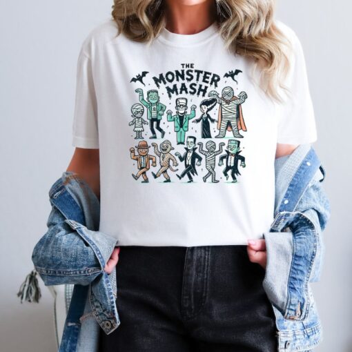 Retro Comfort Colors Halloween shirt, Monster Mash TShirt