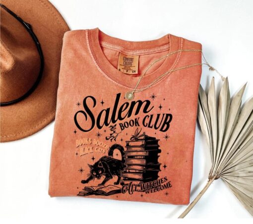 Comfort Colors Salem Book Club Shirt Halloween bookish shirt Book